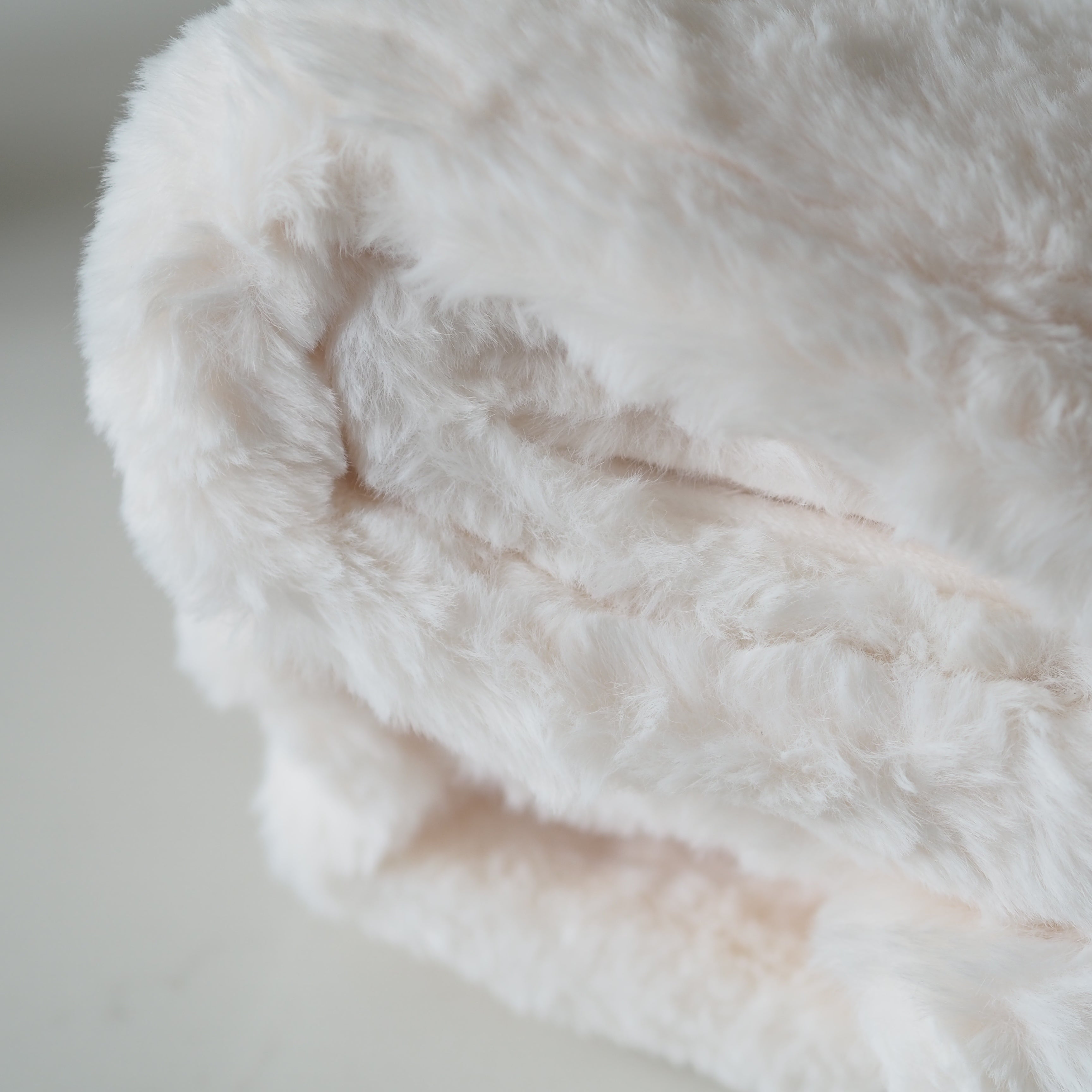 Extra Thick White Faux Fur Polar Bear Throw