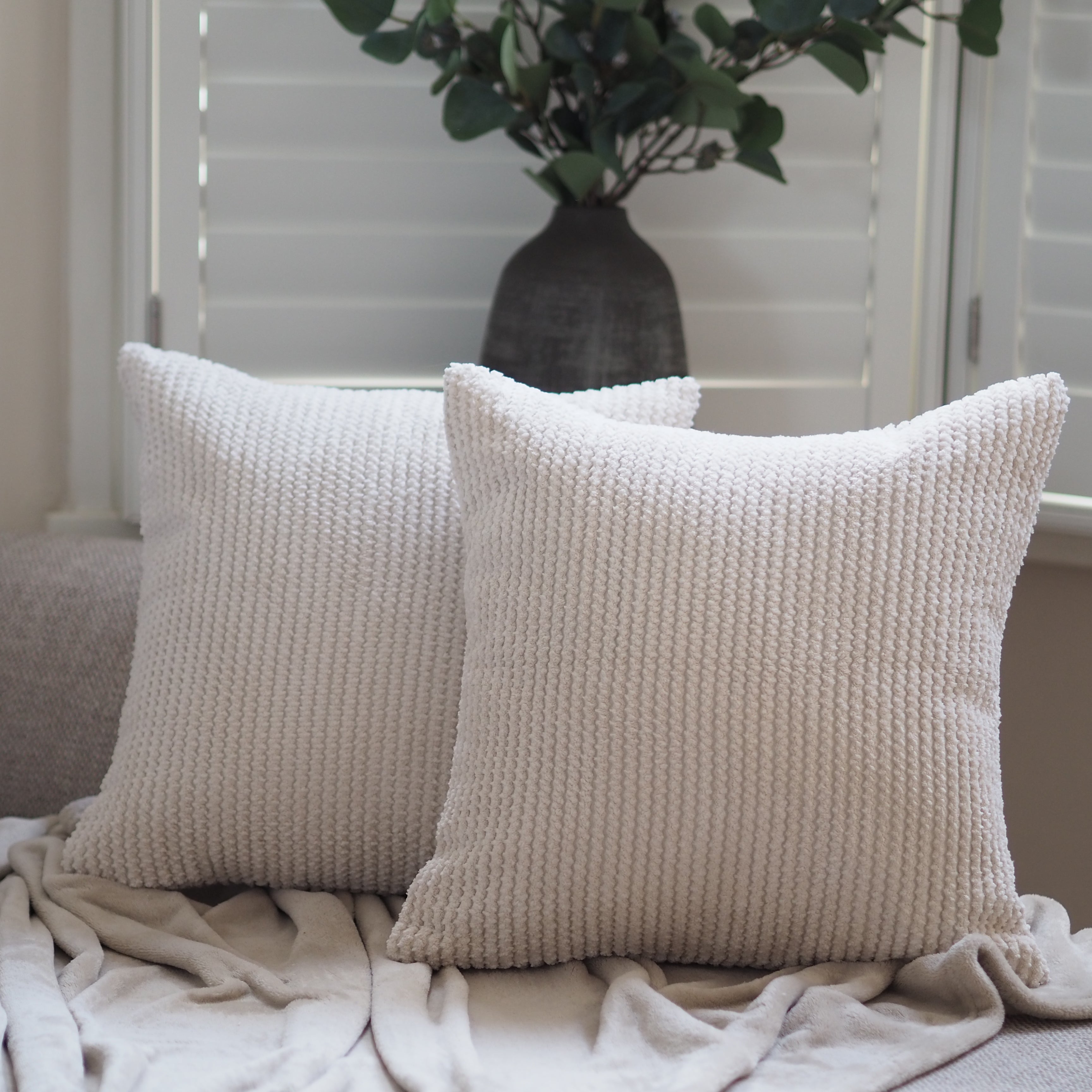 Beige Textured Cushion – Dot and Blush